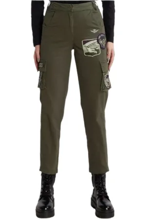 Aeronautica Militare Donna, Pantaloni, Verde, M, new