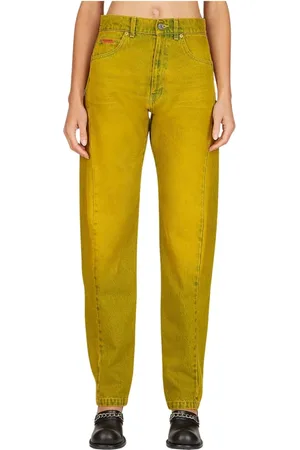 MARTINE ROSE Donna, Jeans, Giallo, S, new