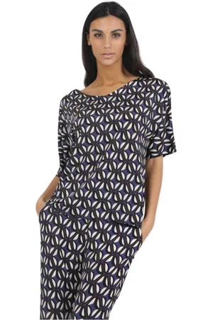 VIA MASINI 80 Donna, Top, Blu, XS, new