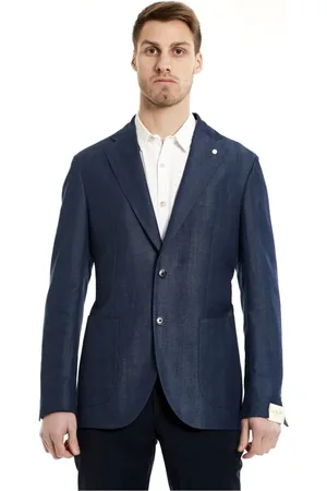 LUIGI BIANCHI MANTOVA Uomo, Giacche, Blu, L, new