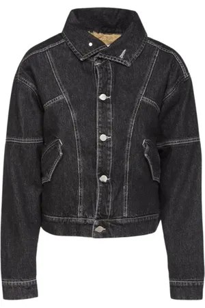 Giacca jeans hot sale nera donna