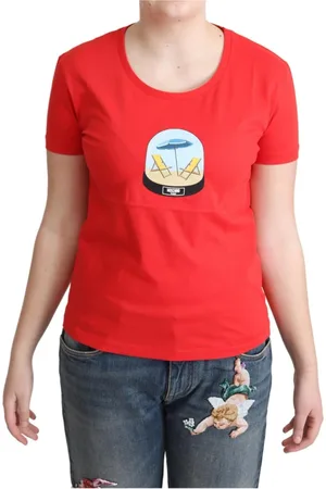 Moschino Donna, Top, Rosso, M, new