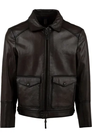 THE JACK LEATHERS Uomo, Giacche, Marrone, L, new