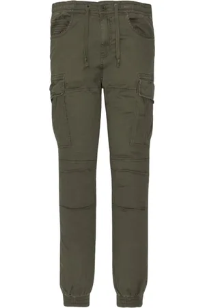 Schott NYC Uomo, Pantaloni, Verde, W30, new