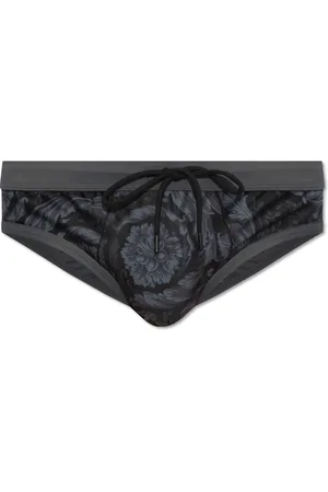 VERSACE Uomo, Costumi da bagno, Grigio, L, new