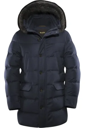 MOORER Uomo, Cappotti, Blu, 4Xl, new