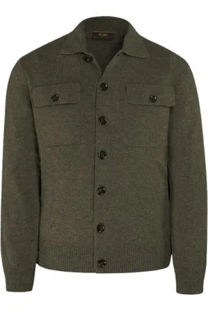 MOORER Uomo, Maglie, Verde, M, new