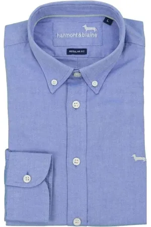 HARMONT&BLAINE Uomo, Magliette, Blu, L, new