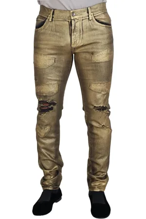 Dolce & Gabbana Uomo, Jeans, Giallo, L, new
