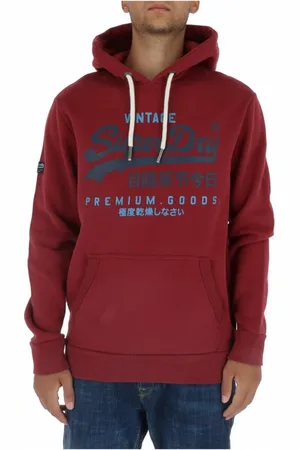 Superdry Uomo, Felpe, Rosso, S, new