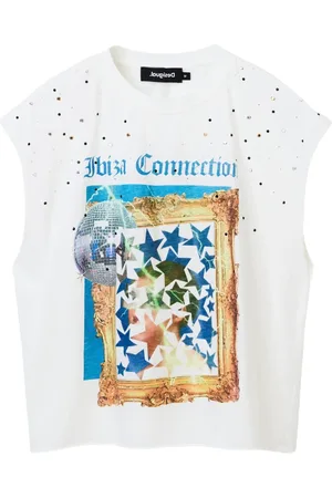 Desigual Donna, Top, Bianco, L, new