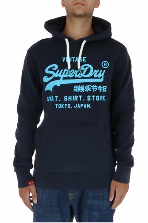 Superdry Uomo, Felpe, Blu, M, new