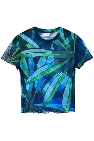 Desigual Donna, Top, Blu, S, new
