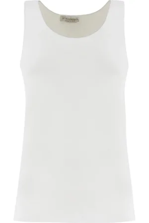 LE TRICOT PERUGIA Donna, Top, Bianco, M, new