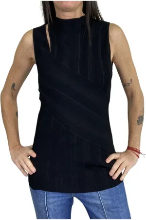 Diane von Furstenberg Donna, Top, Nero, L, new