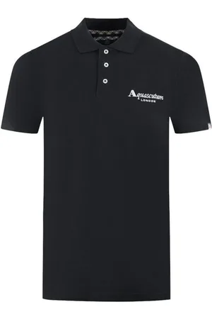 Aquascutum Uomo, Top, Nero, S, new