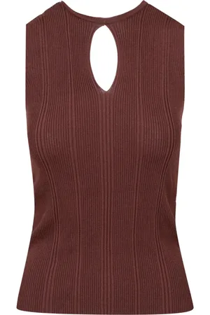 SIMONA CORSELLINI Donna, Top, Marrone, L, new