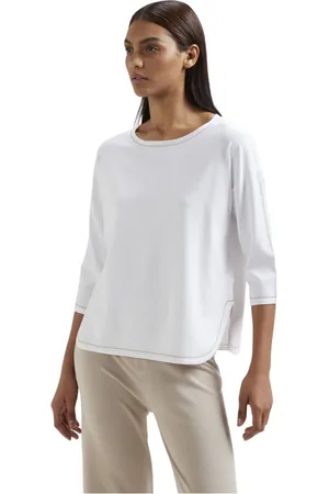 KANGRA CASHMERE Donna, Top, Bianco, L, new
