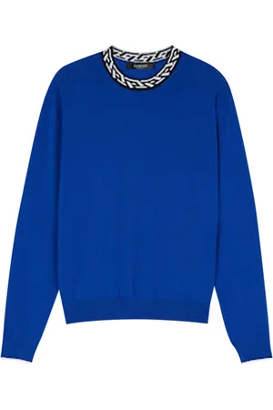 VERSACE Uomo, Maglie, Blu, M, new