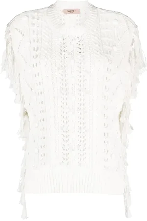 Twin-Set Donna, Maglie, Bianco, M, new