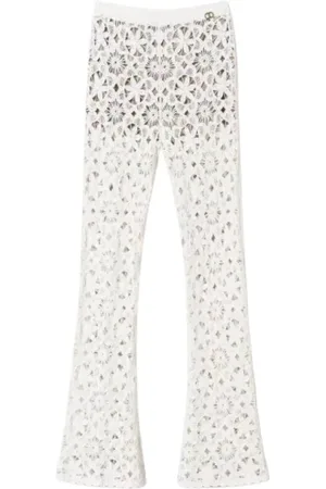 Twin-Set Donna, Pantaloni, Bianco, S, new