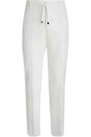 Brian Dales Uomo, Pantaloni, Bianco, M, new