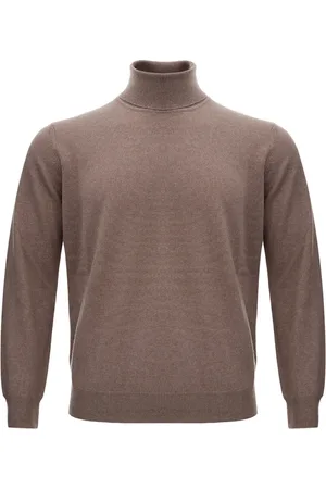 KANGRA CASHMERE Uomo, Maglie, Marrone, S, new