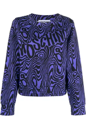 Moschino Donna, Felpe, Blu, M, new