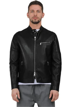 THE JACK LEATHERS Uomo, Giacche, Nero, L, new
