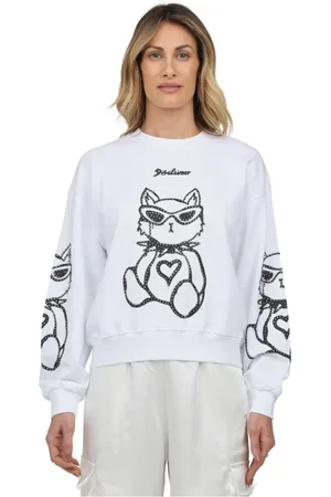 DISCLAIMER Donna, Felpe, Bianco, L, new