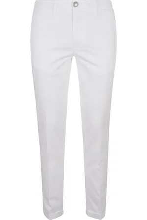 RE-HASH Uomo, Pantaloni, Bianco, W33, new