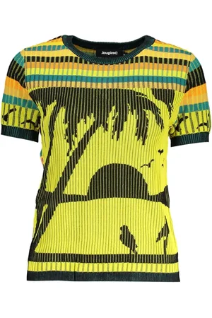 Desigual Donna, Maglie, Multicolore, L, new