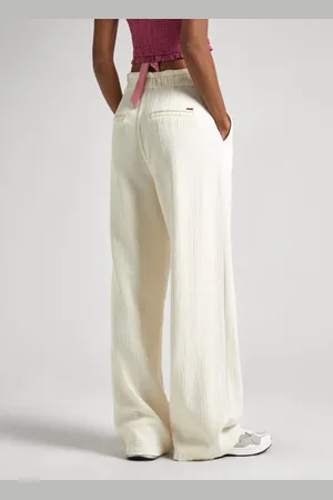 Pepe Jeans Donna, Pantaloni, Bianco, L, new