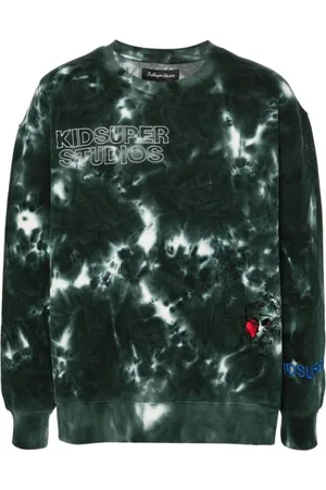 KIDSUPER STUDIOS Uomo, Felpe, Verde, S, new
