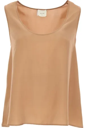 ALYSI Donna, Top, Marrone, M, new