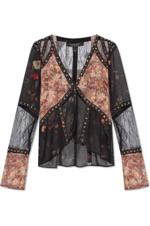 AllSaints Donna, Camicette , Multicolore, M, new