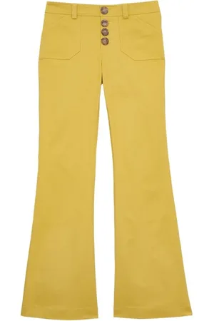 Inès de la Fressange Donna, Pantaloni, Giallo, S, new