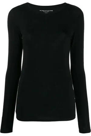 Majestic Donna, Top, Nero, M, new
