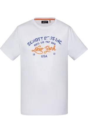 Schott NYC Uomo, Top, Bianco, L, new