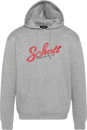 Schott NYC Uomo, Felpe, Grigio, M, new