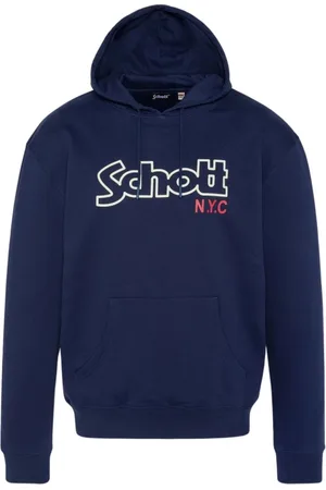 Schott NYC Uomo, Felpe, Blu, XL, new