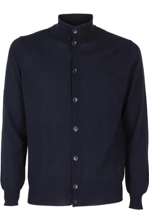 KANGRA CASHMERE Uomo, Maglie, Blu, M, new