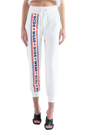 GCDS Donna, Pantaloni, Bianco, S, new