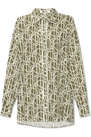 Diane von Furstenberg Donna, Camicette , Verde, S, new