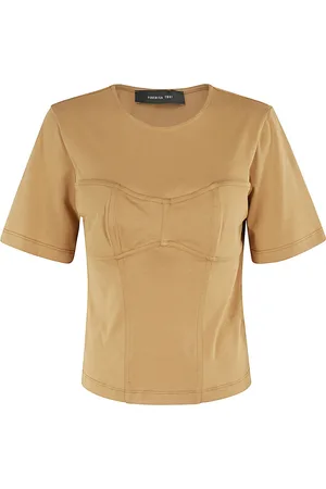 FEDERICA TOSI Donna, Top, Marrone, M, new