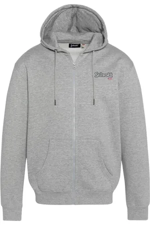 Schott NYC Uomo, Felpe, Grigio, S, new