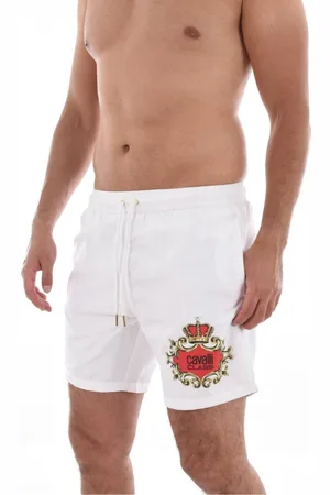 Roberto Cavalli Uomo, Costumi da bagno, Bianco, L, new