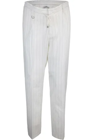 Paolo Pecora Uomo, Pantaloni, Bianco, L, new