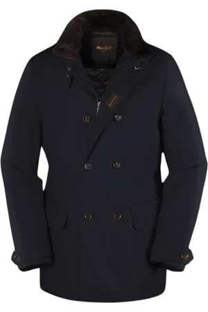 MOORER Uomo, Cappotti, Blu, 4Xl, new
