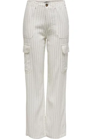 ONLY Donna, Pantaloni, Bianco, M, new